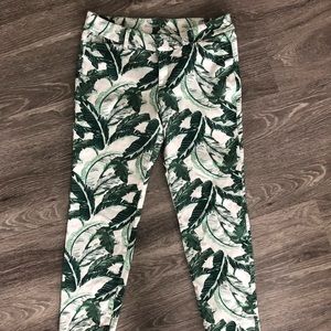 Old Navy Pixie Mid-Rise Leaf-Patterned Jeans